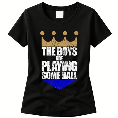 The Boy Are Playing Some Ball Womens T-Shirt