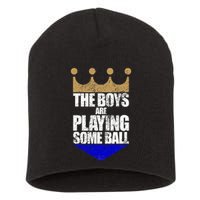 The Boy Are Playing Some Ball Short Acrylic Beanie