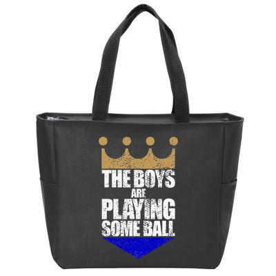 The Boy Are Playing Some Ball Zip Tote Bag