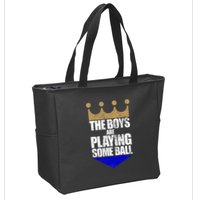 The Boy Are Playing Some Ball Zip Tote Bag