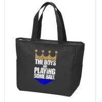 The Boy Are Playing Some Ball Zip Tote Bag
