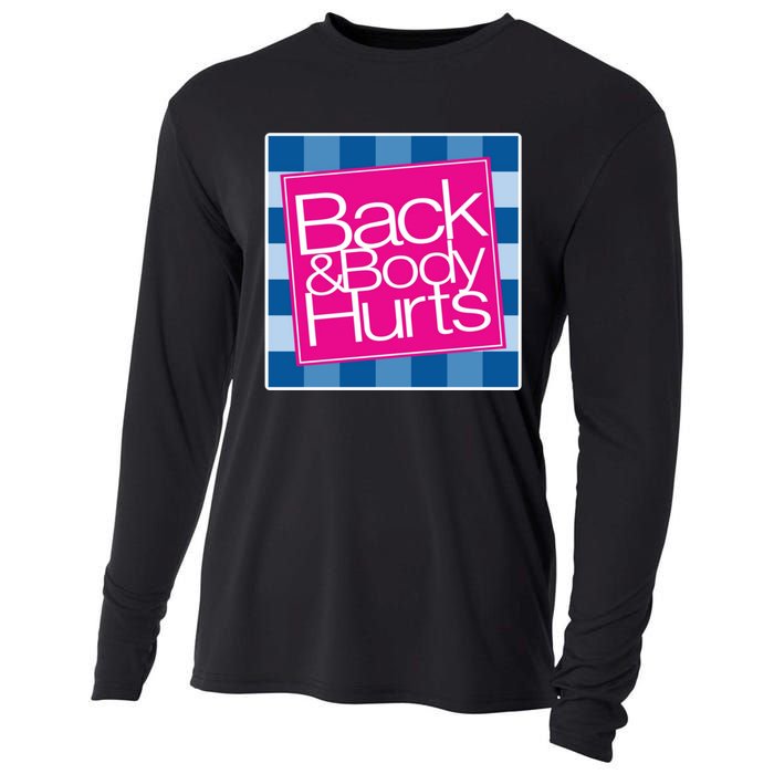 Trendy Back And Body Hurts Cooling Performance Long Sleeve Crew