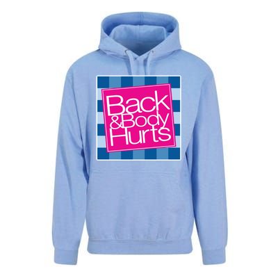 Trendy Back And Body Hurts Unisex Surf Hoodie