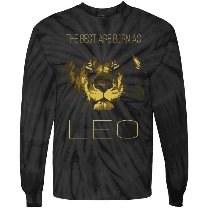 The Best Are Born As LEO Proud Like A Lion Tee Man Woman Tie-Dye Long Sleeve Shirt