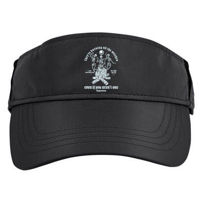 TheyRe Burning All The Witches Even If You ArenT One Dancing Skeletons Adult Drive Performance Visor