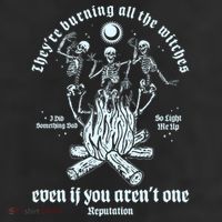 TheyRe Burning All The Witches Even If You ArenT One Dancing Skeletons Knit Cap Winter Beanie