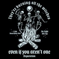TheyRe Burning All The Witches Even If You ArenT One Dancing Skeletons 16 in Basic Backpack