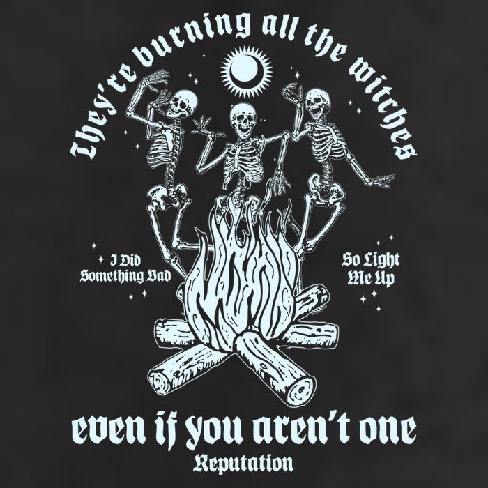TheyRe Burning All The Witches Even If You ArenT One Dancing Skeletons Trucker Hat