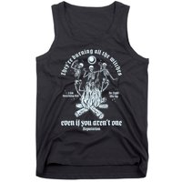 TheyRe Burning All The Witches Even If You ArenT One Dancing Skeletons Tank Top