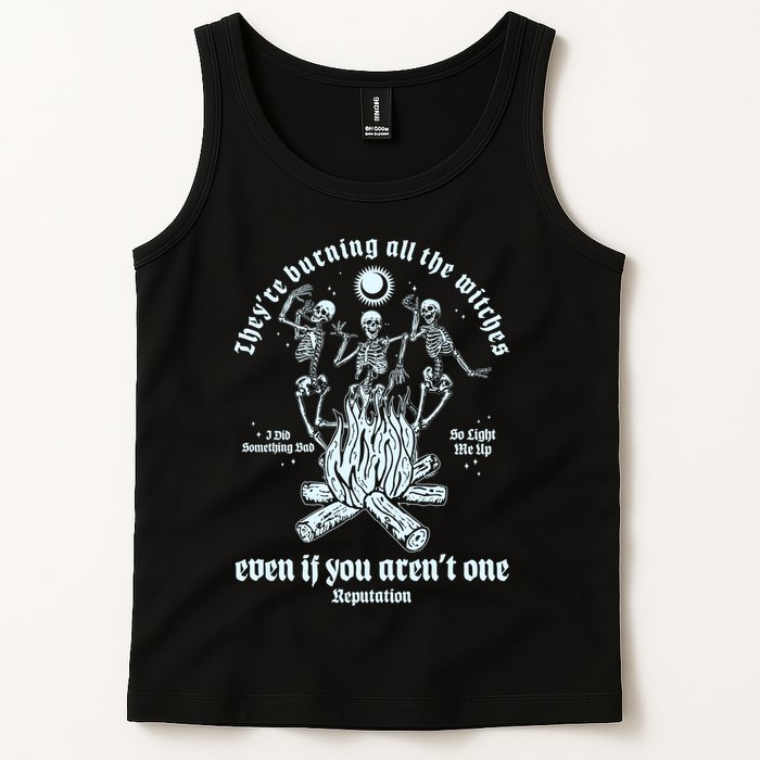 TheyRe Burning All The Witches Even If You ArenT One Dancing Skeletons Tank Top