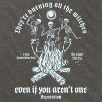 TheyRe Burning All The Witches Even If You ArenT One Dancing Skeletons Cotton Canvas Backpack