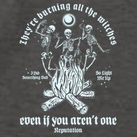 TheyRe Burning All The Witches Even If You ArenT One Dancing Skeletons Vector Backpack