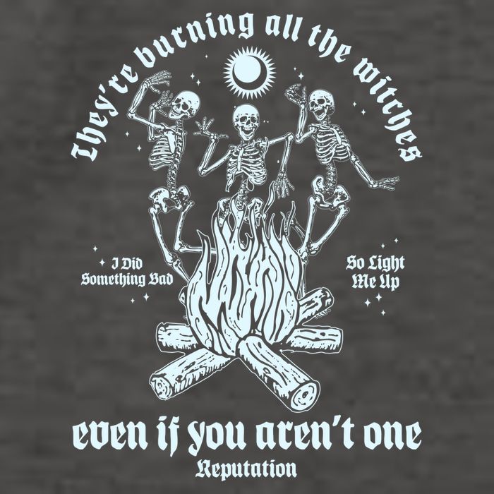 TheyRe Burning All The Witches Even If You ArenT One Dancing Skeletons Vector Backpack