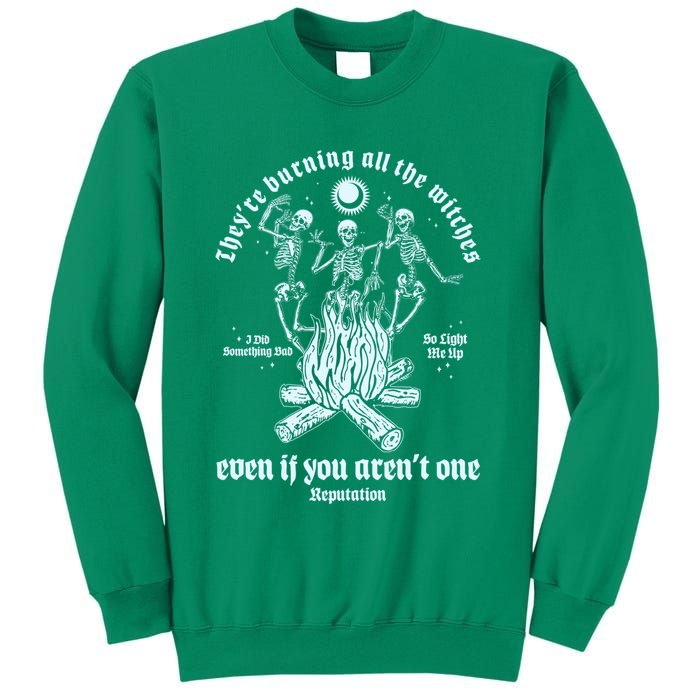 TheyRe Burning All The Witches Even If You ArenT One Dancing Skeletons Sweatshirt
