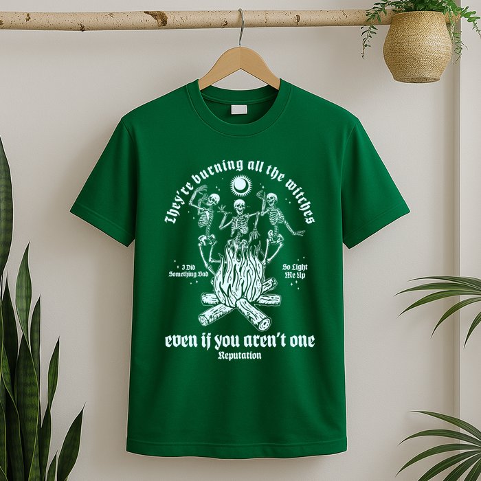 TheyRe Burning All The Witches Even If You ArenT One Dancing Skeletons T-Shirt