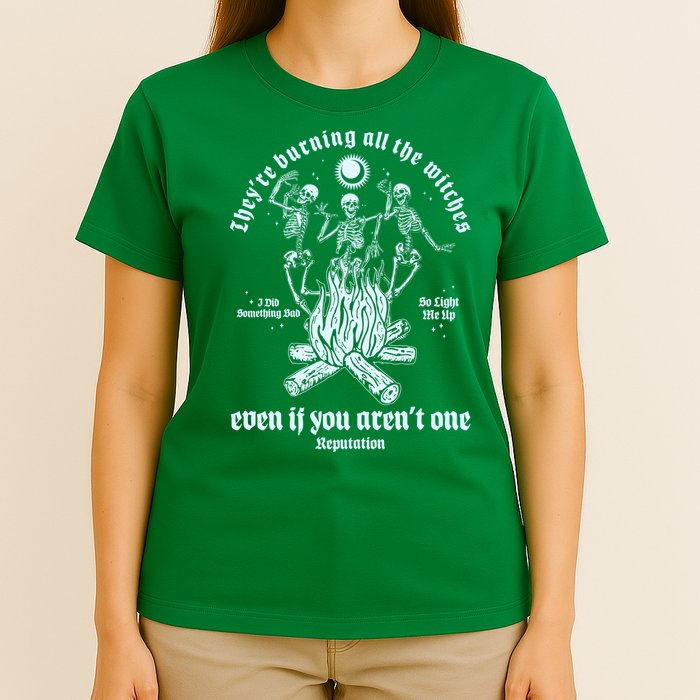 TheyRe Burning All The Witches Even If You ArenT One Dancing Skeletons T-Shirt