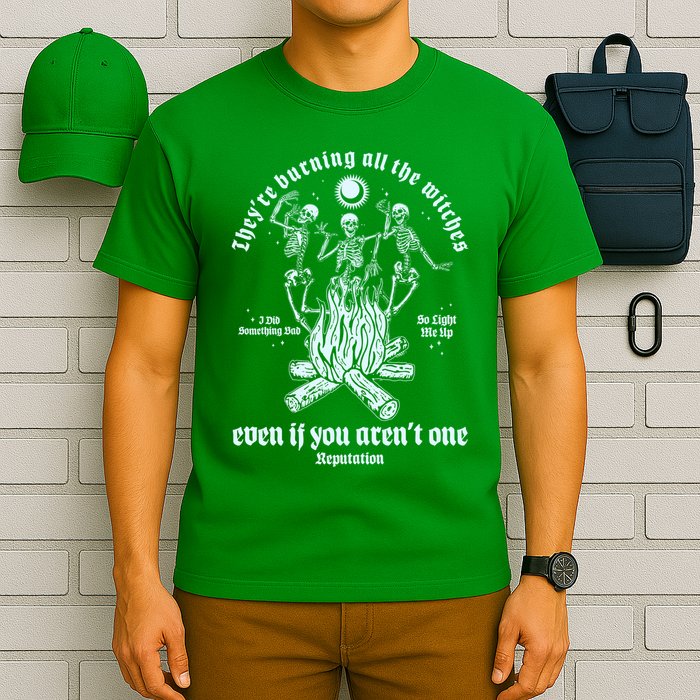 TheyRe Burning All The Witches Even If You ArenT One Dancing Skeletons T-Shirt