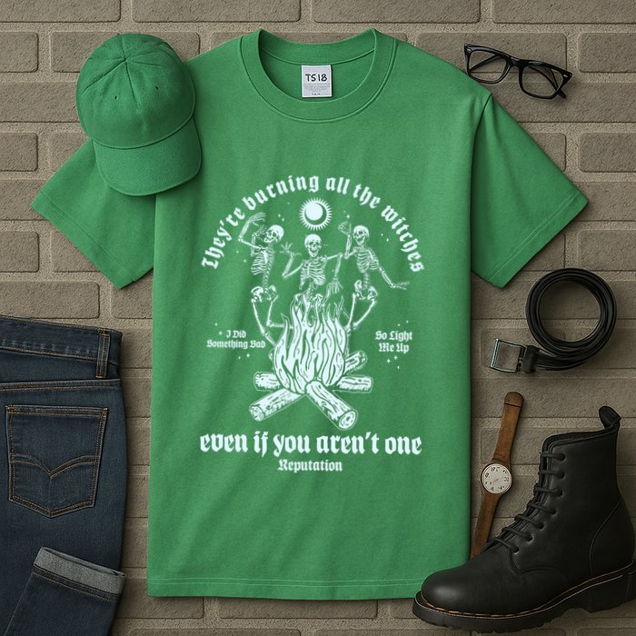 TheyRe Burning All The Witches Even If You ArenT One Dancing Skeletons Tall T-Shirt
