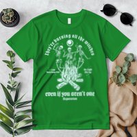 TheyRe Burning All The Witches Even If You ArenT One Dancing Skeletons Premium T-Shirt