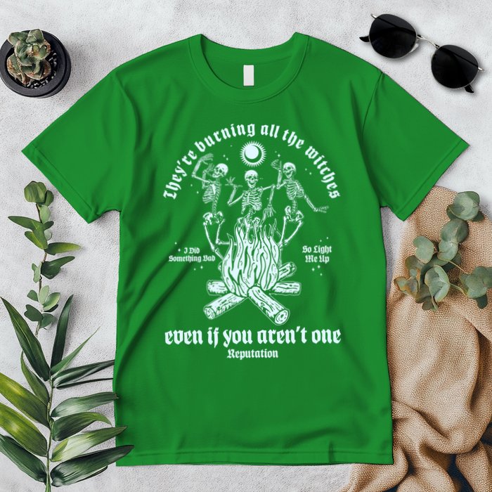 TheyRe Burning All The Witches Even If You ArenT One Dancing Skeletons Premium T-Shirt
