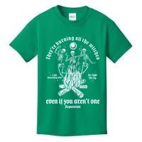 TheyRe Burning All The Witches Even If You ArenT One Dancing Skeletons Kids T-Shirt