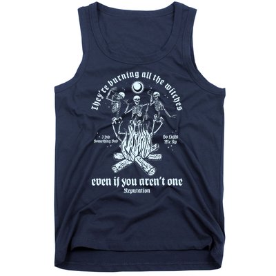 TheyRe Burning All The Witches Even If You ArenT One Dancing Skeletons Tank Top