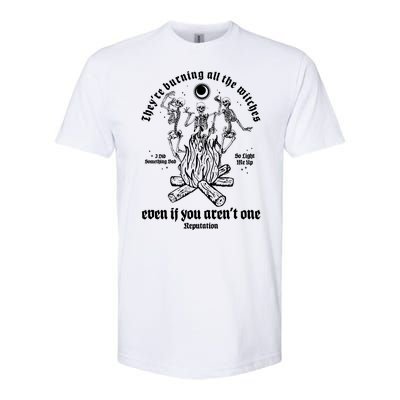 TheyRe Burning All The Witches Even If You ArenT One Dancing Skeletons Softstyle CVC T-Shirt