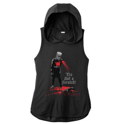 Tis But A Scratch Knight Ladies PosiCharge Tri-Blend Wicking Draft Hoodie Tank