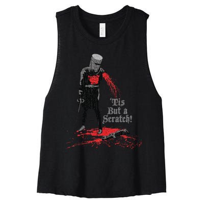 Tis But A Scratch Knight Women's Racerback Cropped Tank