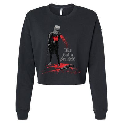 Tis But A Scratch Knight Cropped Pullover Crew