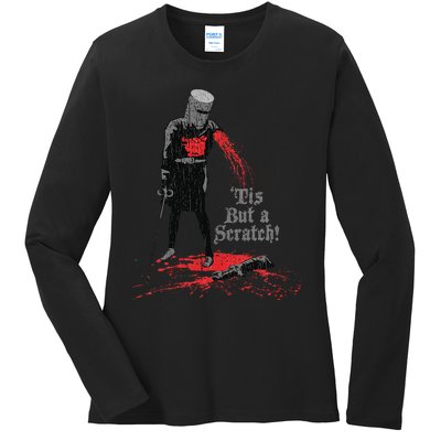 Tis But A Scratch Knight Ladies Long Sleeve Shirt