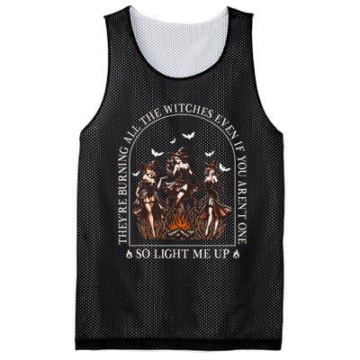 TheyRe Burning All The Witches Even If You Arent One Mesh Reversible Basketball Jersey Tank