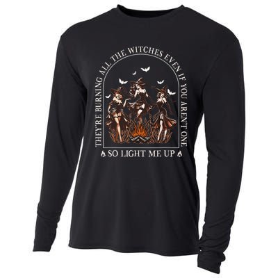 TheyRe Burning All The Witches Even If You Arent One Cooling Performance Long Sleeve Crew