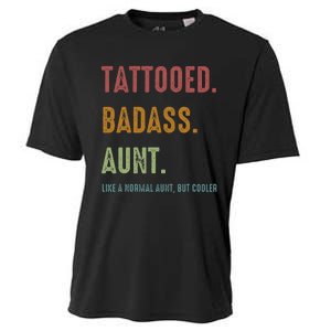 Tattooed Badass Aunt Inked Cooling Performance Crew T-Shirt