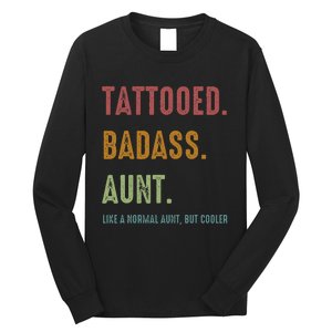 Tattooed Badass Aunt Inked Long Sleeve Shirt