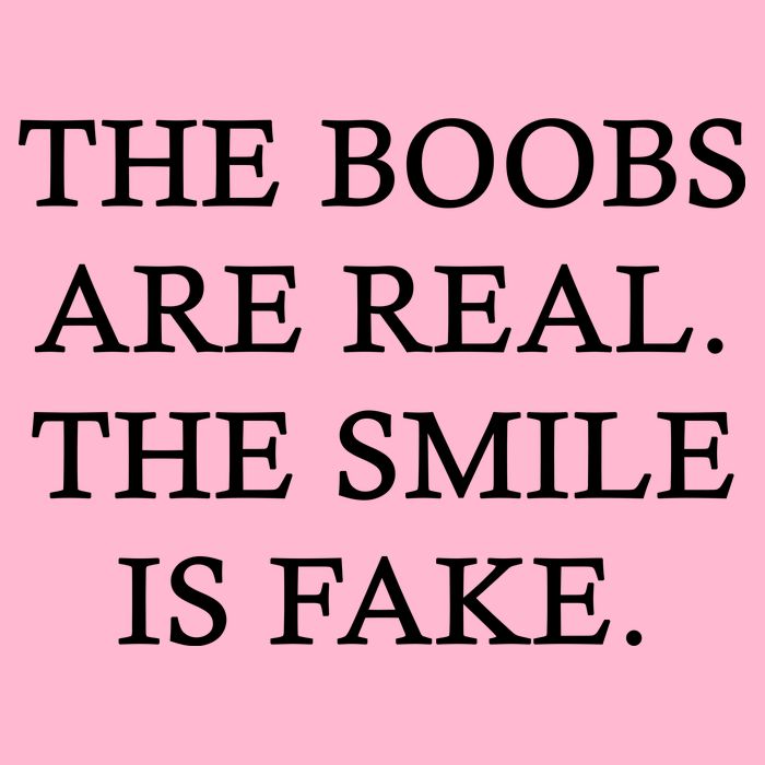 The Boobs Are Real The Smile Is Fake Funny Kids T-Shirt