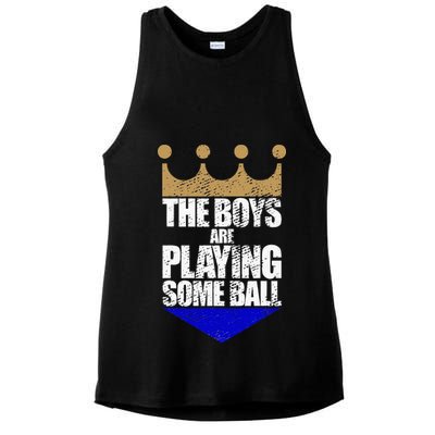 The Boy Are Playing Some Ball Ladies PosiCharge Tri-Blend Wicking Tank