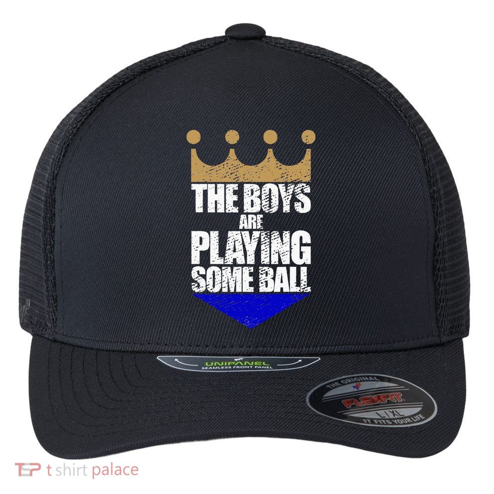 The Boy Are Playing Some Ball Flexfit Unipanel Trucker Cap