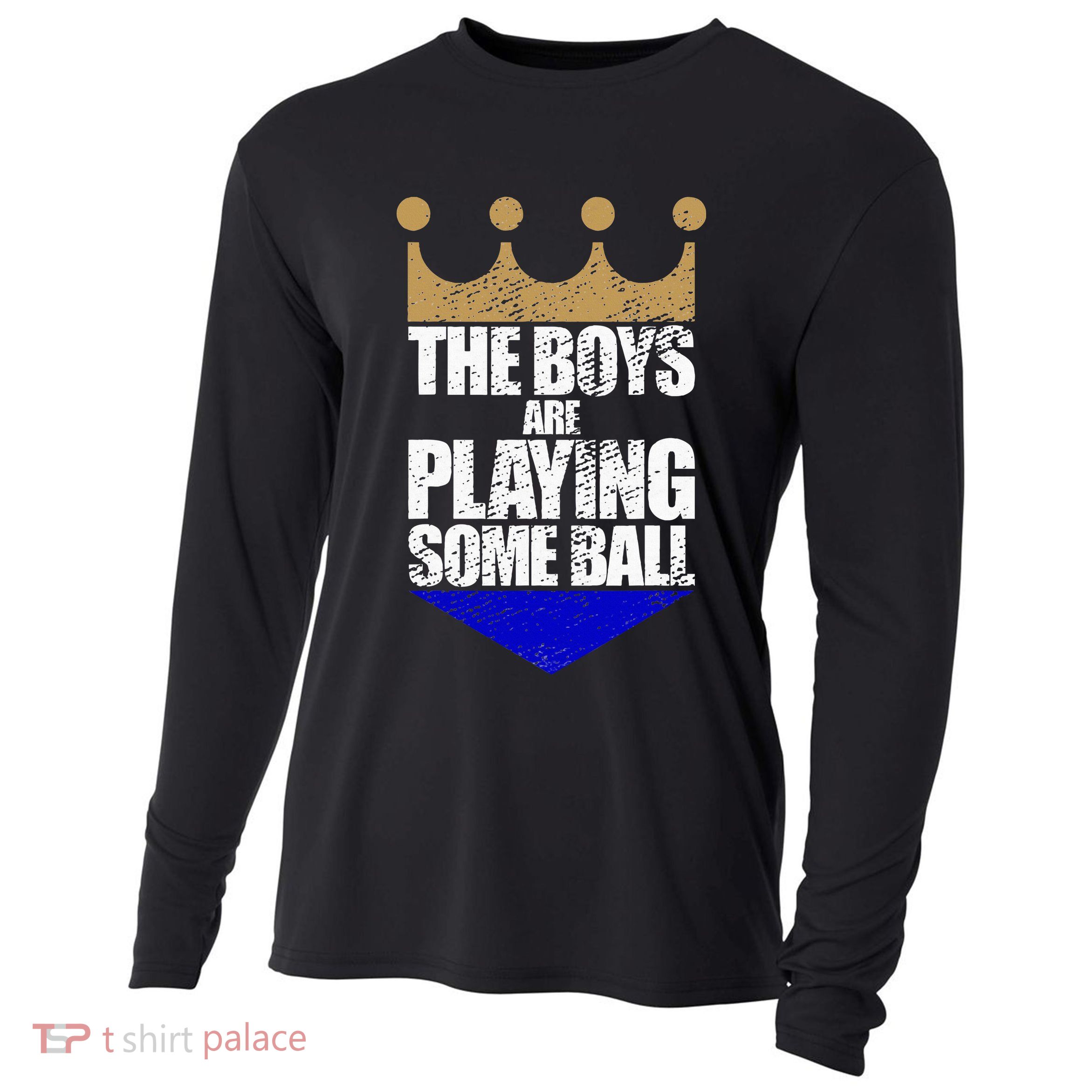 The Boy Are Playing Some Ball Cooling Performance Long Sleeve Crew