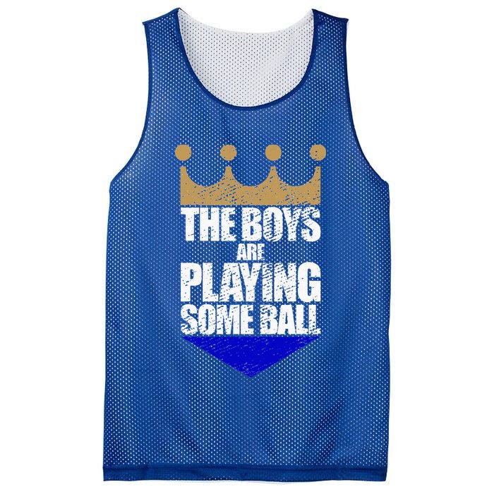 The Boy Are Playing Some Ball Mesh Reversible Basketball Jersey Tank