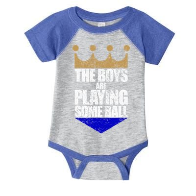 The Boy Are Playing Some Ball Infant Baby Jersey Bodysuit