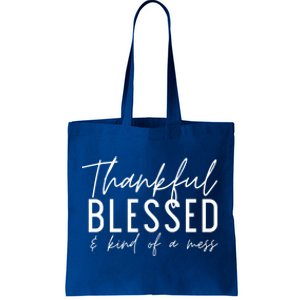 Tankful Blessed And Kind Of A Mess Fall Thanksgiving Cool Gift Tote Bag