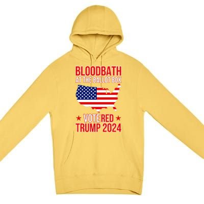 Trump Bloodbath At The Ballot Box 2024 Vote Red Premium Pullover Hoodie