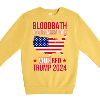 Trump Bloodbath At The Ballot Box 2024 Vote Red Premium Crewneck Sweatshirt