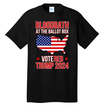 Trump Bloodbath At The Ballot Box 2024 Vote Red Tall T-Shirt