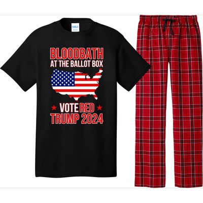 Trump Bloodbath At The Ballot Box 2024 Vote Red Pajama Set