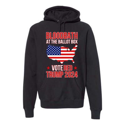 Trump Bloodbath At The Ballot Box 2024 Vote Red Premium Hoodie