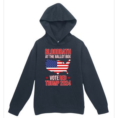 Trump Bloodbath At The Ballot Box 2024 Vote Red Urban Pullover Hoodie