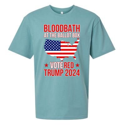 Trump Bloodbath At The Ballot Box 2024 Vote Red Sueded Cloud Jersey T-Shirt