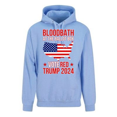 Trump Bloodbath At The Ballot Box 2024 Vote Red Unisex Surf Hoodie